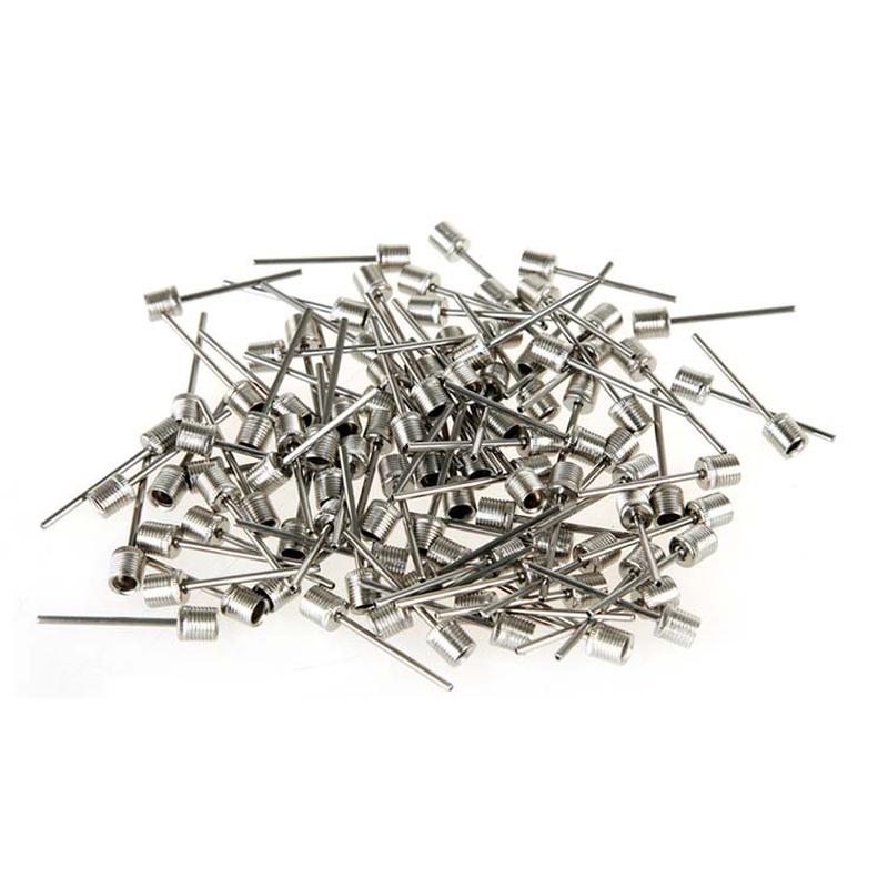 stainless steel metal inflation needle basketball football volleyball ball needle small tire pump inflatable accessories american air nozzle full figure