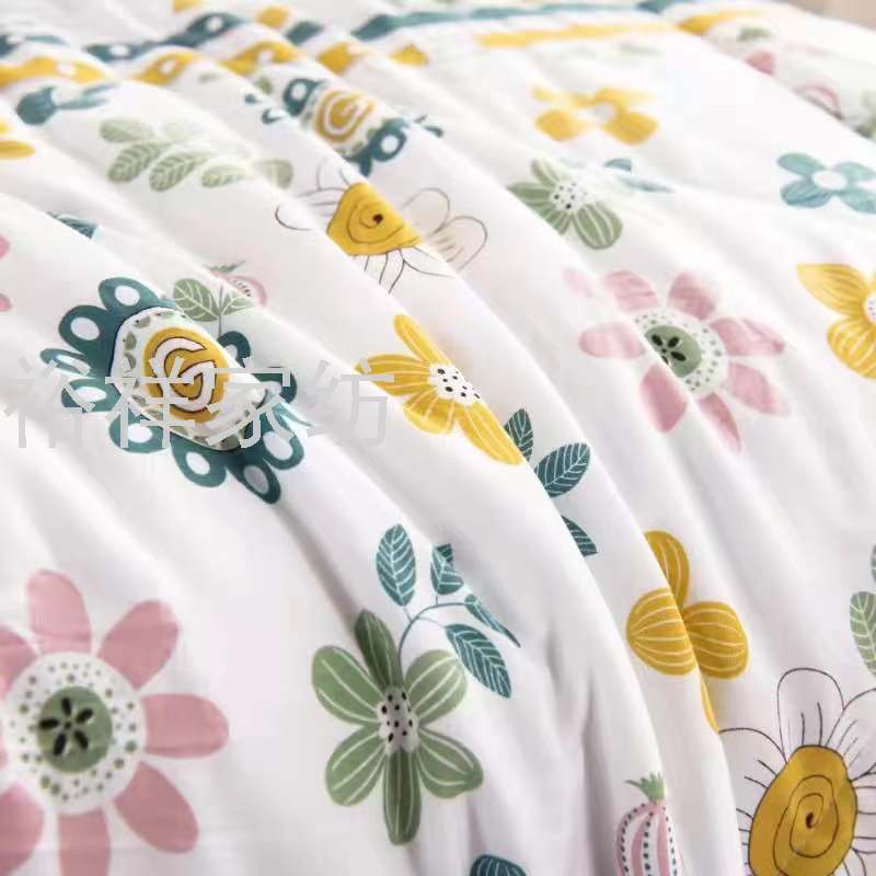 Class a bubble yarn summer cooling quilt four-piece set, summer air-conditioned quilt, washable quilt, summer quilt gift, summer quilt customizable size Item Picture