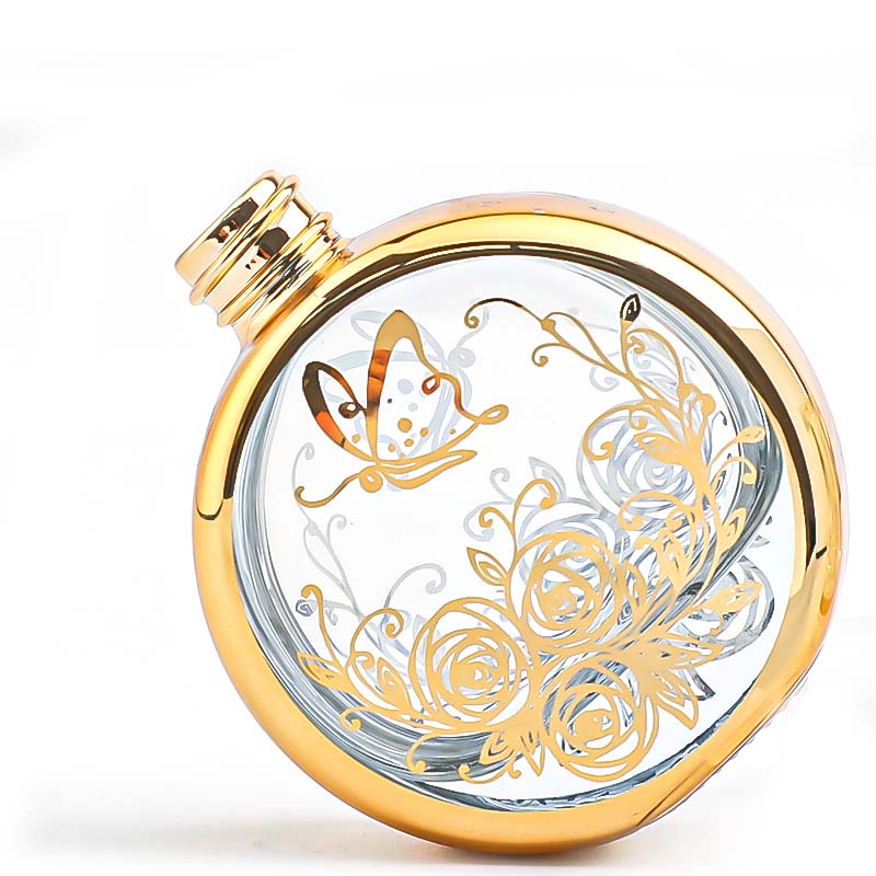 25ml sample perfume portioning bottle, high-end portable spray bottle, glass empty bottle, high-end electroplated perfume bottle pic 2