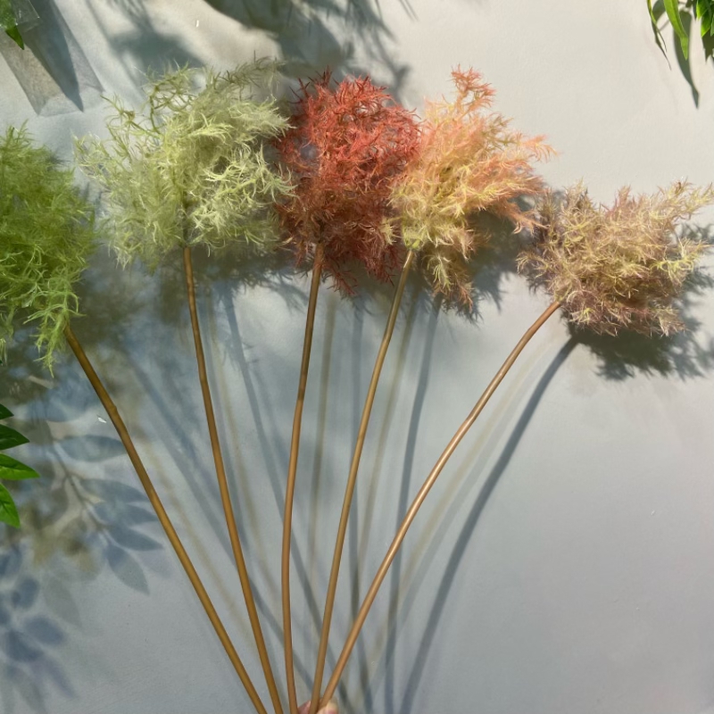 Factory store artificial flowers 黄栌 sunny grass, coral grass, fireworks, fog pine flowers, wedding flowers, soft decoration bouquets, flower matching and decoration Application Scenario