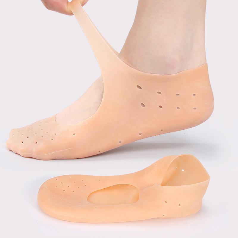 transparent boat socks tight low-cut women's silicone footstrap breathable non-slip heel socks moisturizing boat socks silicone foot cover