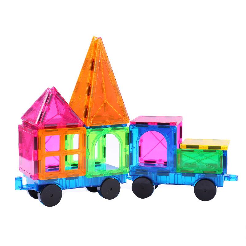 cross-border colored window magnetic sheet supplementary pack magnetic stickers assembled children's building blocks toy magnet scrap magnetic sheet wholesale Item Picture