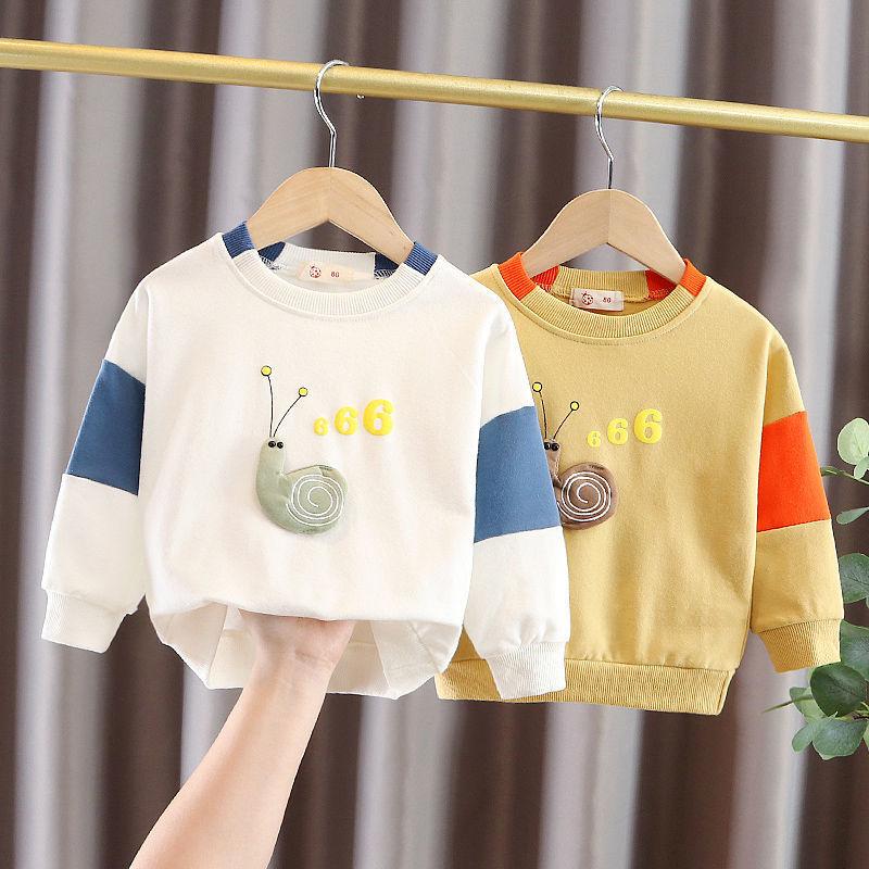 baby sweater spring and autumn fashionable boys autumn clothing top little kids' t-shirt long sleeve baby spring clothes bottoming shirt