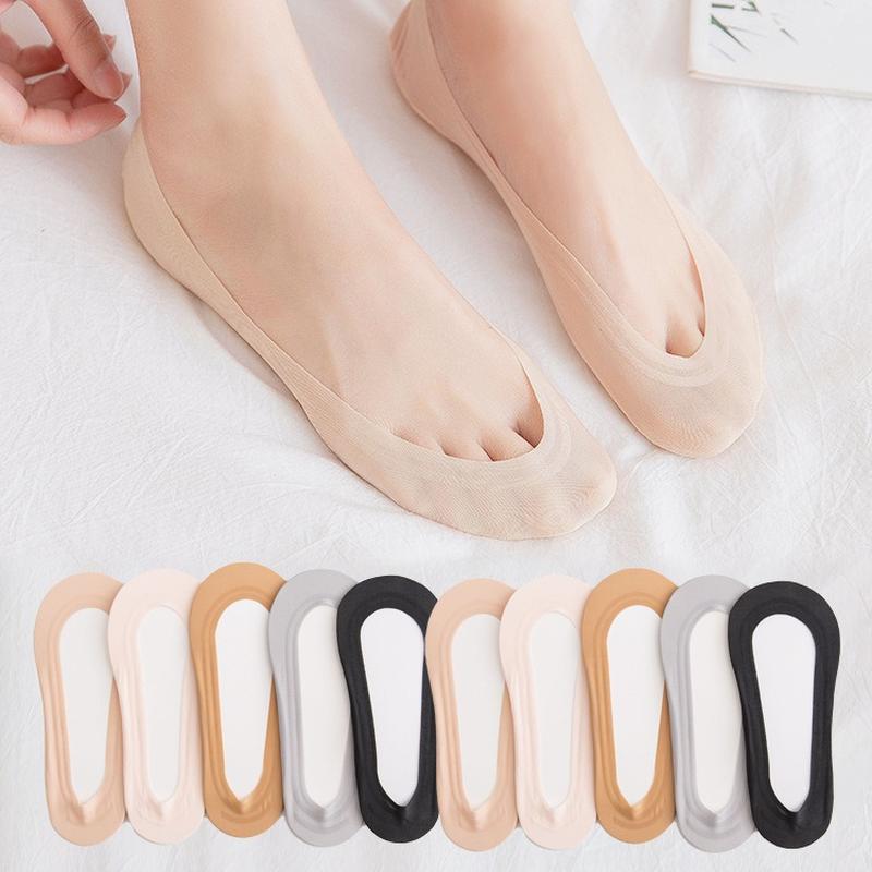 high heels cotton socks ice silk boat socks tight women's summer thin women's invisible socks women's socks zhuji socks