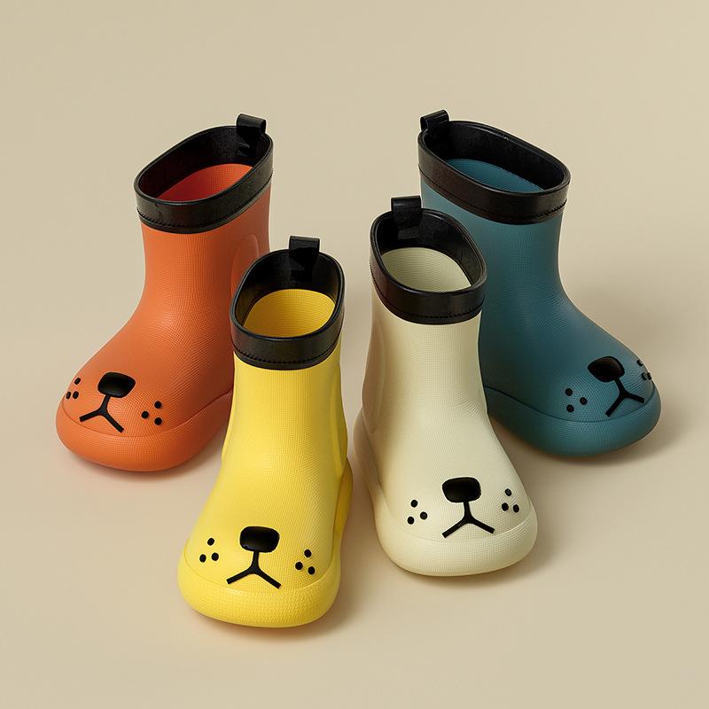 cheerful mario children's rain boots non-slip waterproof children's rain boots children's baby rain shoes children's mid-calf rain boots