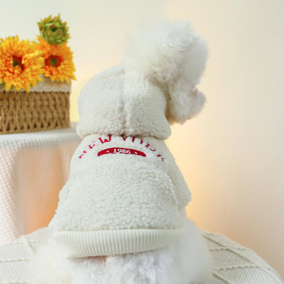 petcircle pet ring dog clothes factory wholesale lambswool autumn and winter warm new york sweater