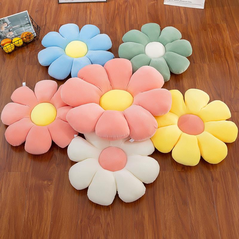 new cushion little daisy flower-pattern throw pillow office chair cushion tatami car seat cushion activity gift wholesale Specification drawing