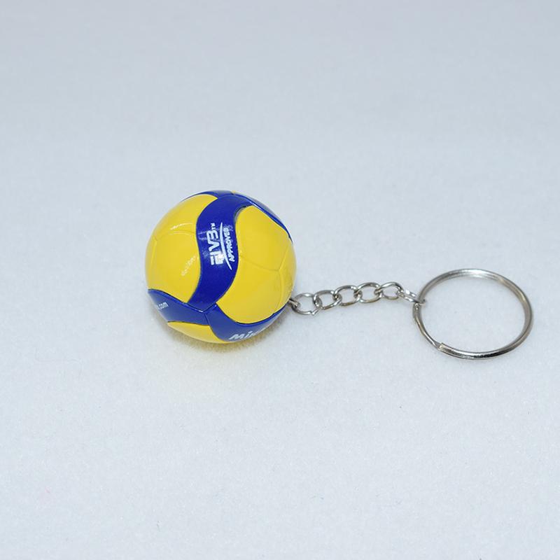 mikasa volleyball keychain 3. 8cm hard body pvc pendant competition prize business gift personalized volleyball ornaments Application Scenario