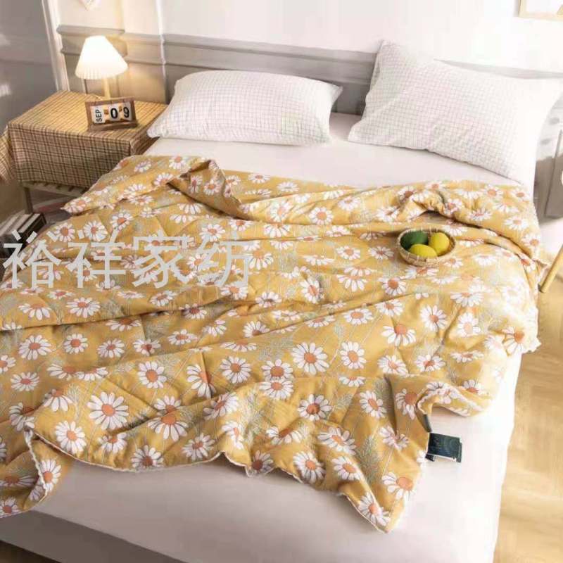 Class a bubble yarn summer cooling quilt four-piece set, summer air-conditioned quilt, washable quilt, summer quilt gift, summer quilt customizable size Application Scenario