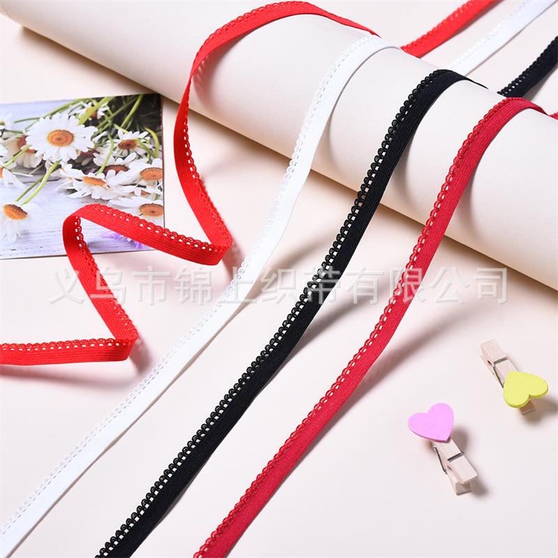 1cm flower bud nail tooth edge needle machine woven elastic tape bra panties bra strap clothing accessories clothing lace