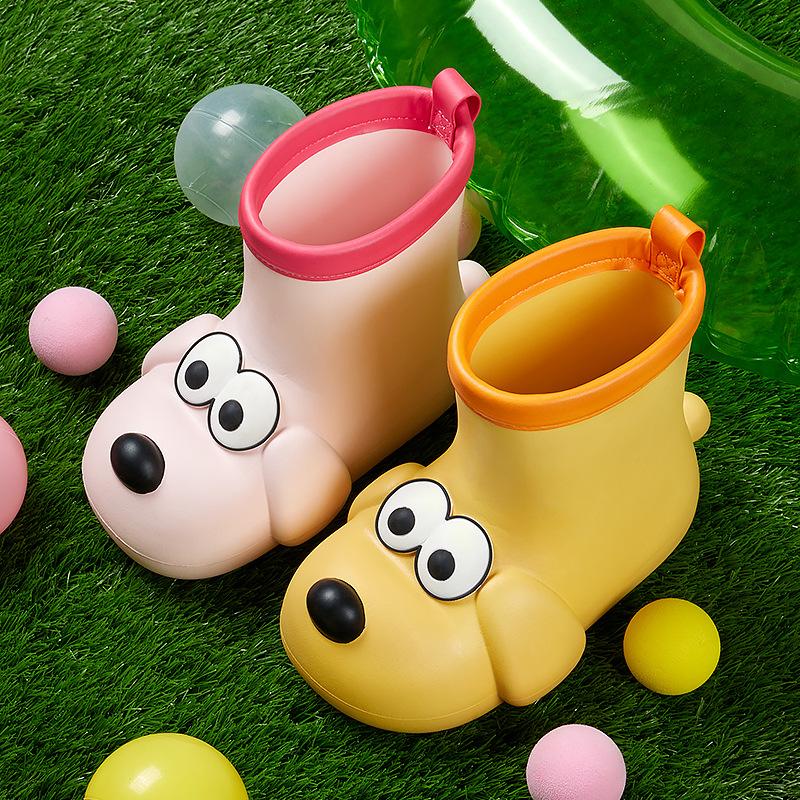 happy mary children's rain boots rainy season baby water shoes non-slip waterproof mid-calf children's rain boots small and medium children's rain boots