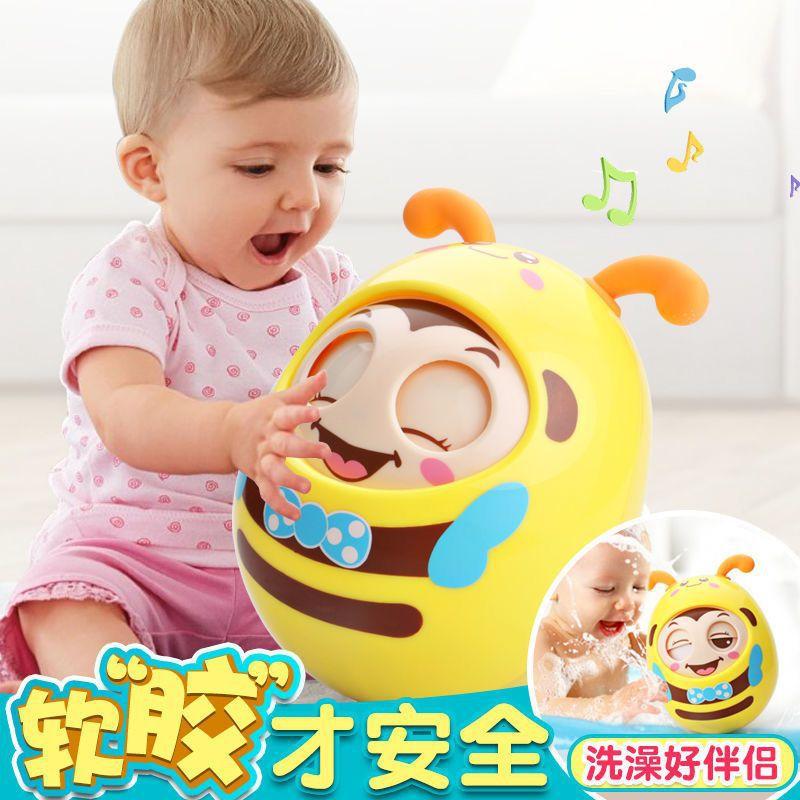 cross-border baby bee tumbler toys 3-6-9-12 months baby puzzle for children and kids large bell