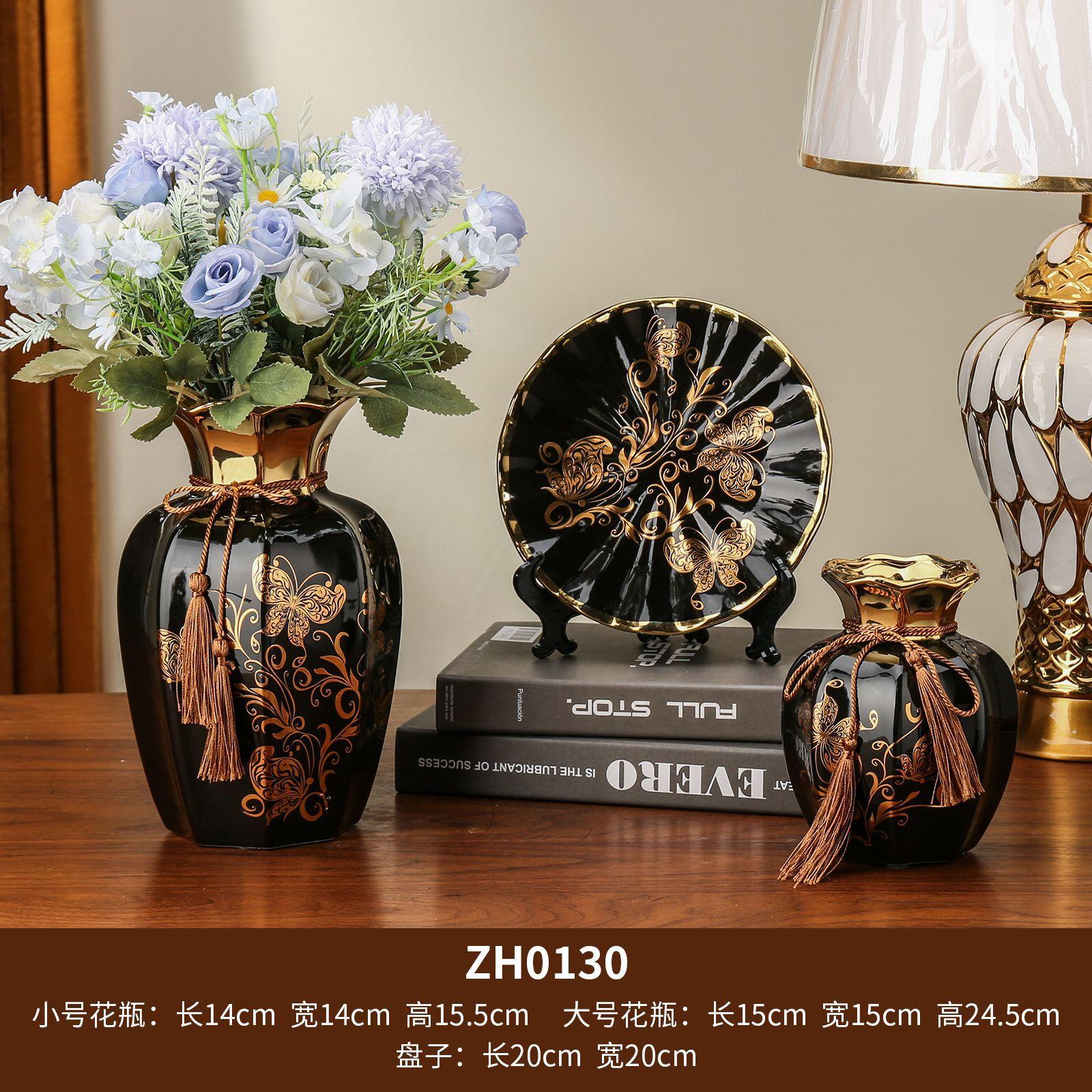 home living room european-style ceramic plate hanging plate hallway crafts tv cabinet decorations wine cabinet creative ornaments 31