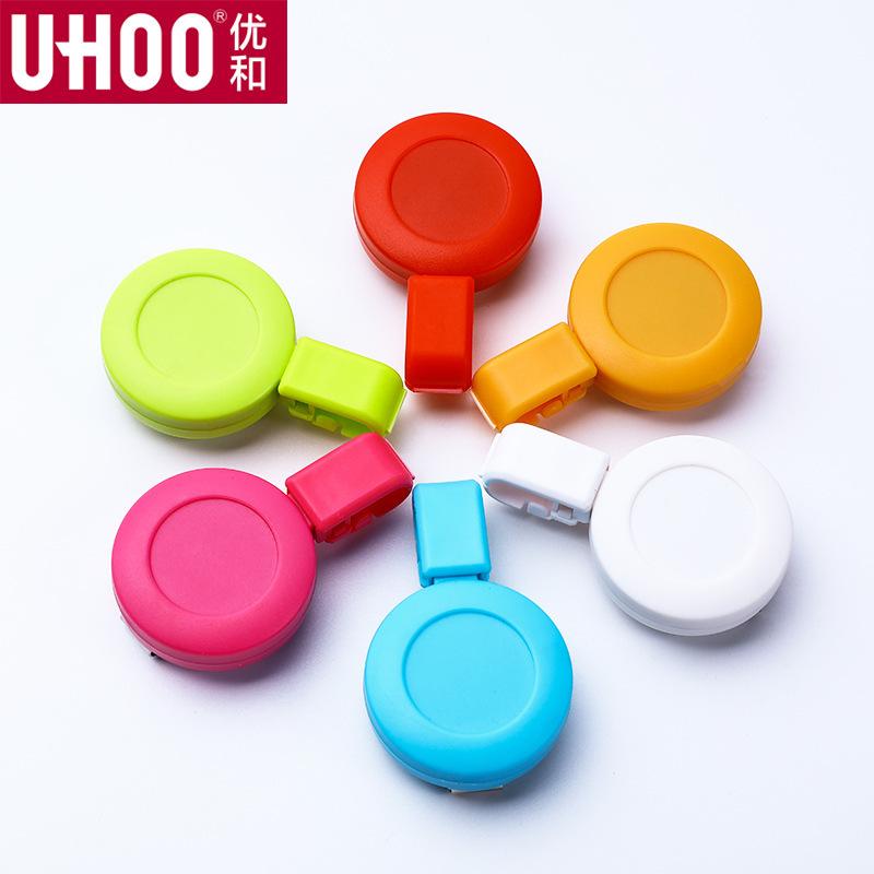 uhoo youhe color can buckle wholesale badge door card clipped button lanyard id card holder retractable buckle work card
