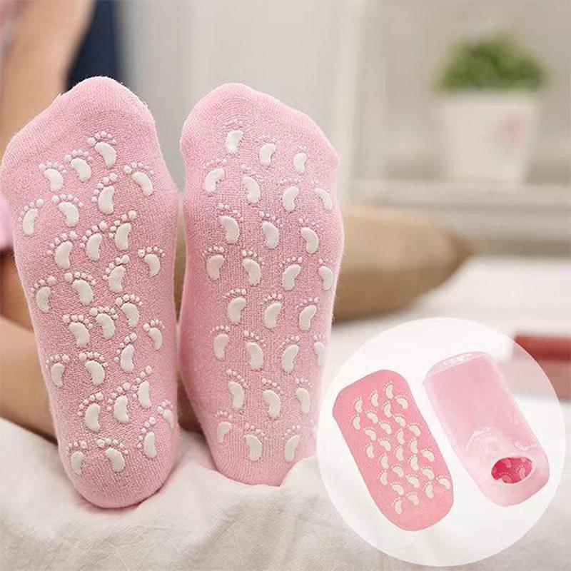 gel foot cover foreign trade silicone socks foot mask moisturizing and anti-chapping socks heel sleeve anti-crack socks in stock