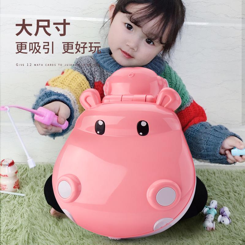 music hippo magnetic electric fishing table children's educational balance toy early childhood education brain counting boys and girls Item Picture