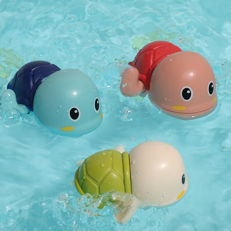 one piece dropshipping tiktok same style baby bath toys for children and kids baby swimming playing water turtle bathing playing water