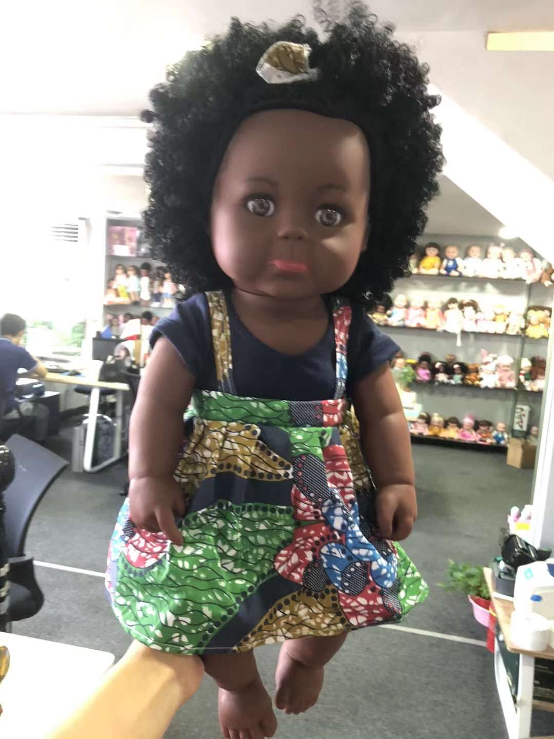 Reborn dolls, black dolls, African dolls, Children's Day gifts for export. Special supply for foreign trade. Need to order large dolls with new face shapes, 19 inches and 48 centimeters. Welcome to purchase Specification image