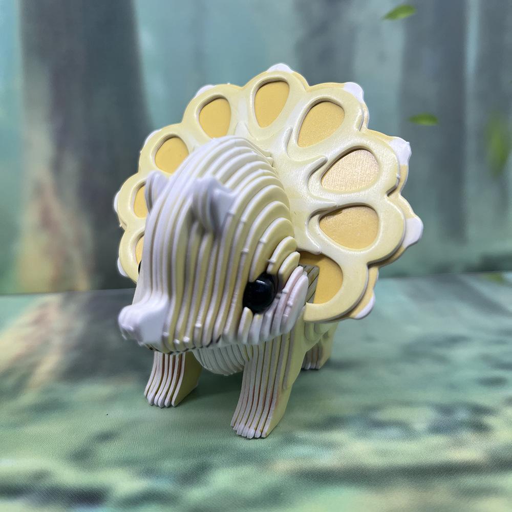 children's 3d paper puzzle fashion creative handmade diy paper puzzle with magnetic dinosaur cultural creative decoration toys Application Scenario