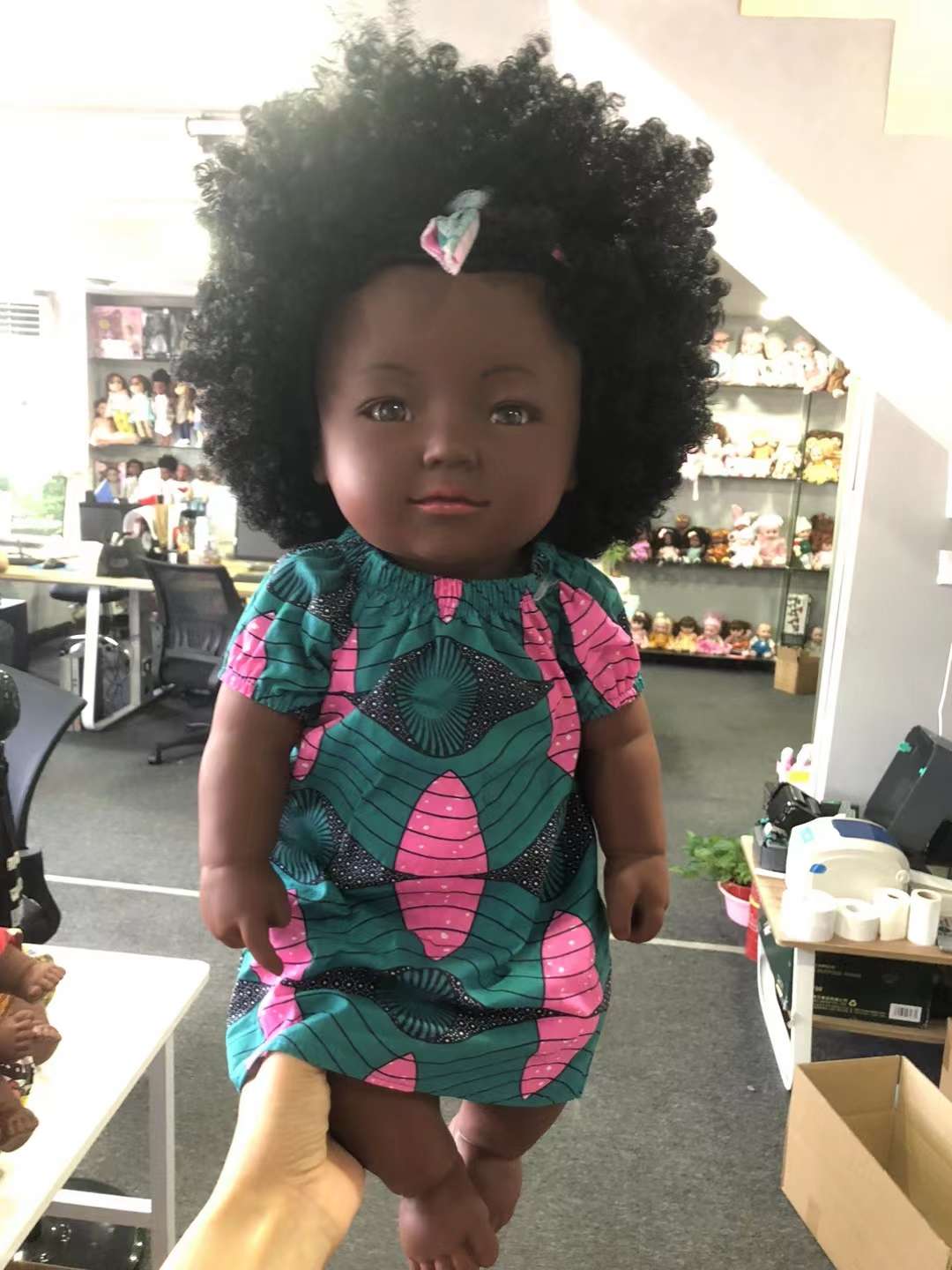 Reborn dolls, black dolls, African dolls, Children's Day gifts for export. Special supply for foreign trade. Need to order large dolls with new face shapes, 19 inches and 48 centimeters. Welcome to purchase Application Scenario