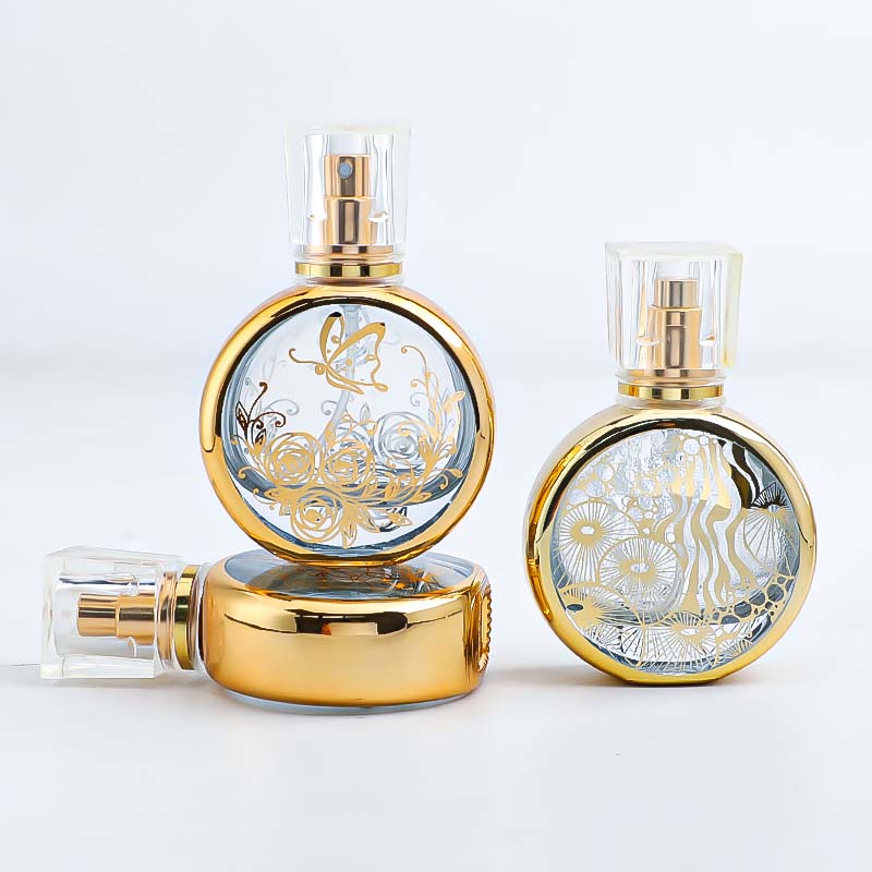 25ml sample perfume portioning bottle, high-end portable spray bottle, glass empty bottle, high-end electroplated perfume bottle pic 4