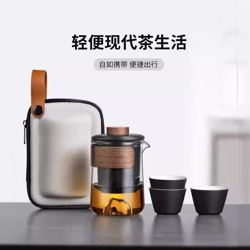 travel tea set suit little kung fu tea cup set camping travel tea set portable tea cup equipment outdoor