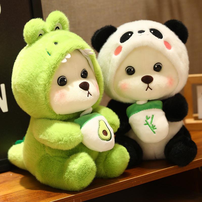 teddy bear doll crossdressing pig unicorn panda doll children's plush toys kids birthday gift