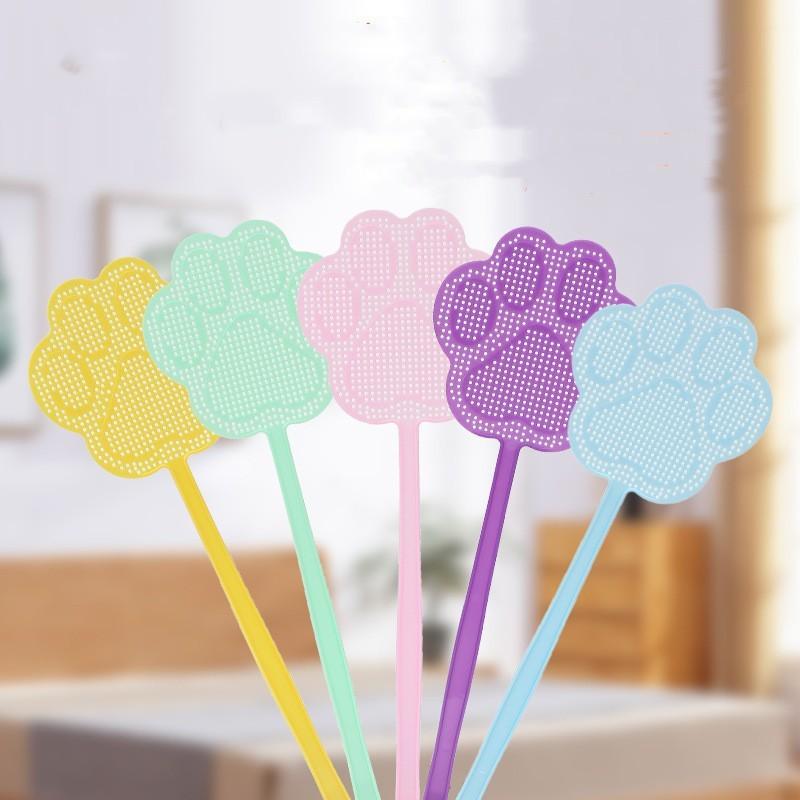 household summer plastic fly swatter mosquito swatter durable mesh with long handle fly killing racket flies mosquito racket