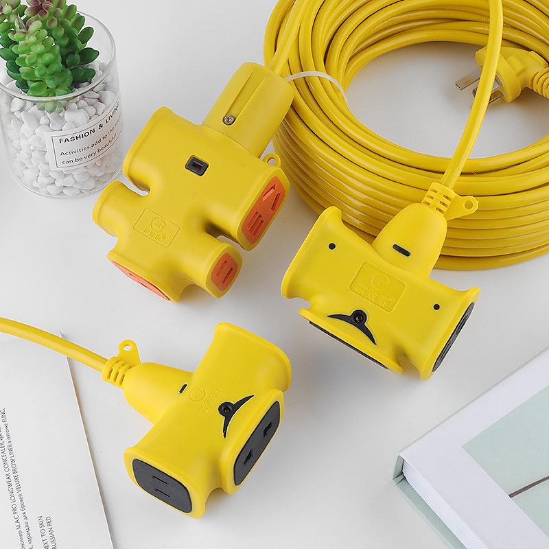 [free shipping] 10/20/30 m extension cable socket lengthened patch board power strip household tram charging cable