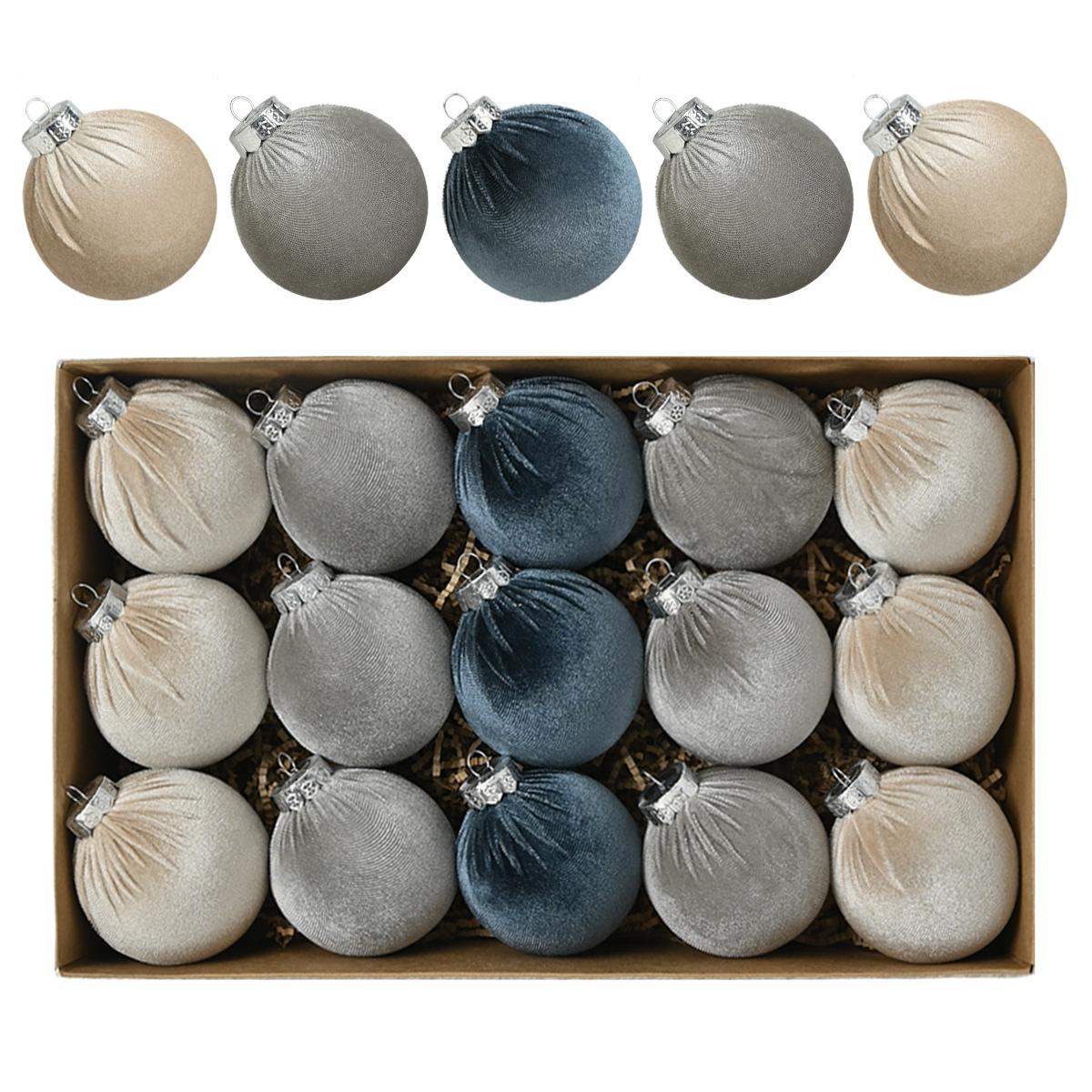 christmas ball velvet christmas ball christmas decoration pendant flocking ball flannel christmas ball christmas decoration set