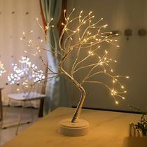 amazon christmas 108 lights led copper wire tree light touch switch starry small night lamp indoor tree decorative light