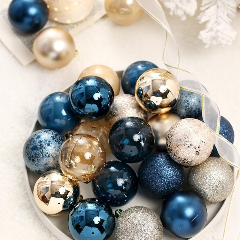 cross-border new christmas decorations 6cm 12 christmas balls gift box ornaments christmas tree pendants