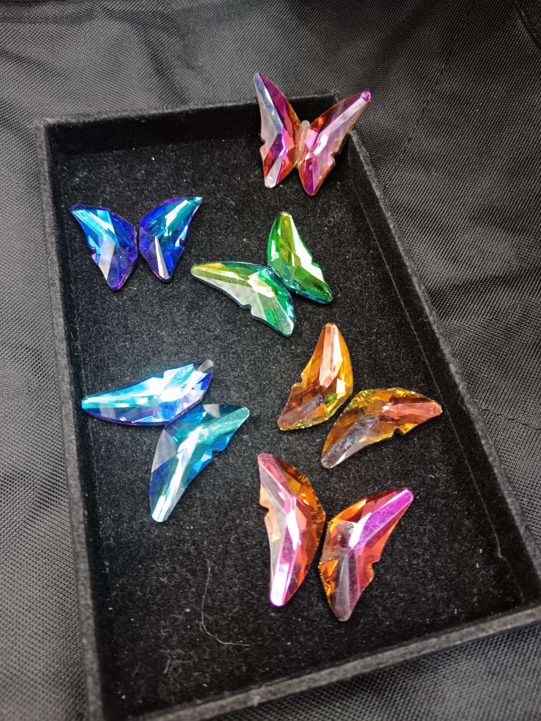 水晶原石工艺品 45.45蝴蝶🦋水晶 精致礼品工艺品 水晶水晶玻璃工艺品 精美收藏赠品白底实物图