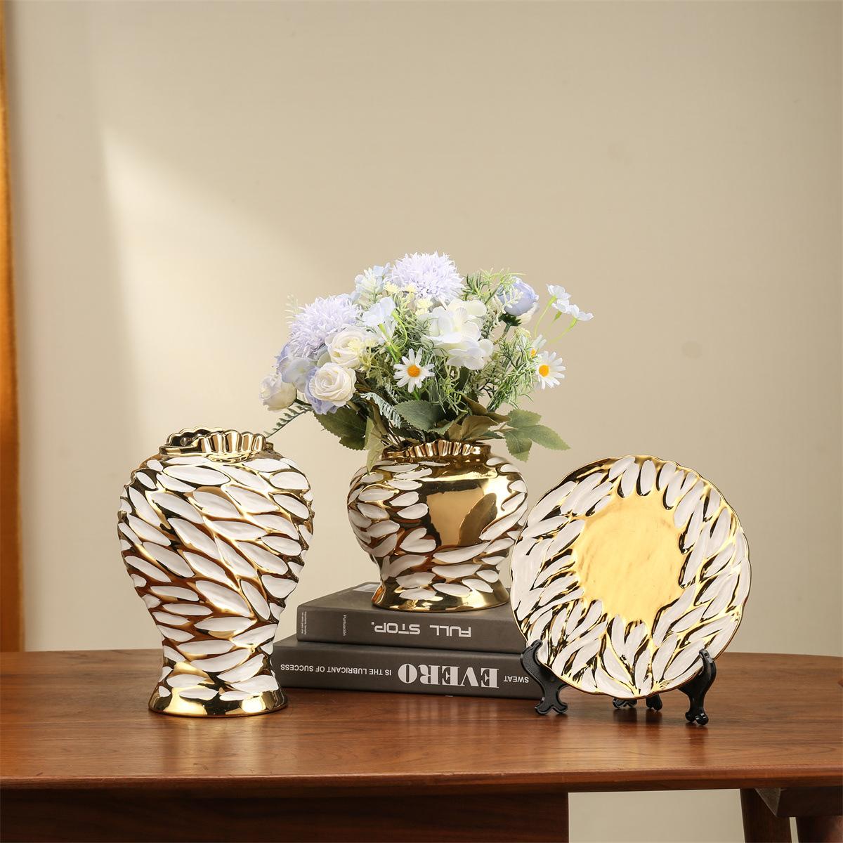 home living room european-style ceramic plate hanging plate hallway crafts tv cabinet decorations wine cabinet creative ornaments 25