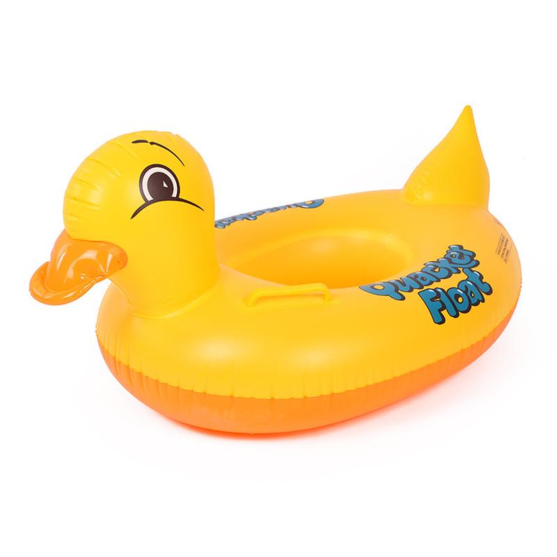 kids swimming pedestal ring cross-border water toys baby's swim ring wholesale cartoon life buoy inflatable animal boat