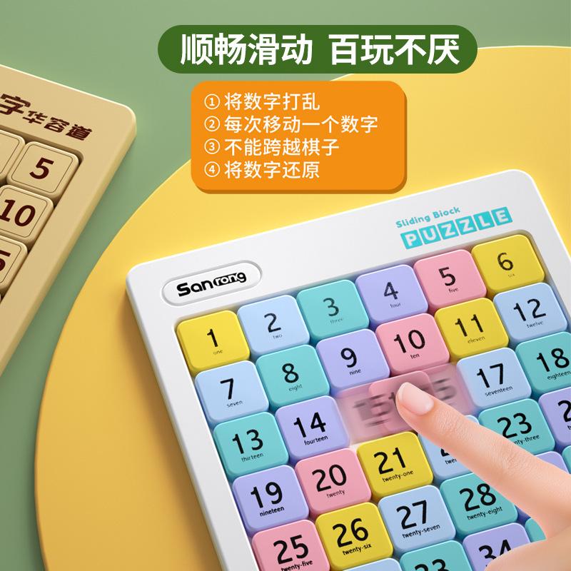 magnetic three kingdoms digital klotski 3*4*5*6*7*8 children's early education 99 multiplication formula educational fun toys Specification drawing