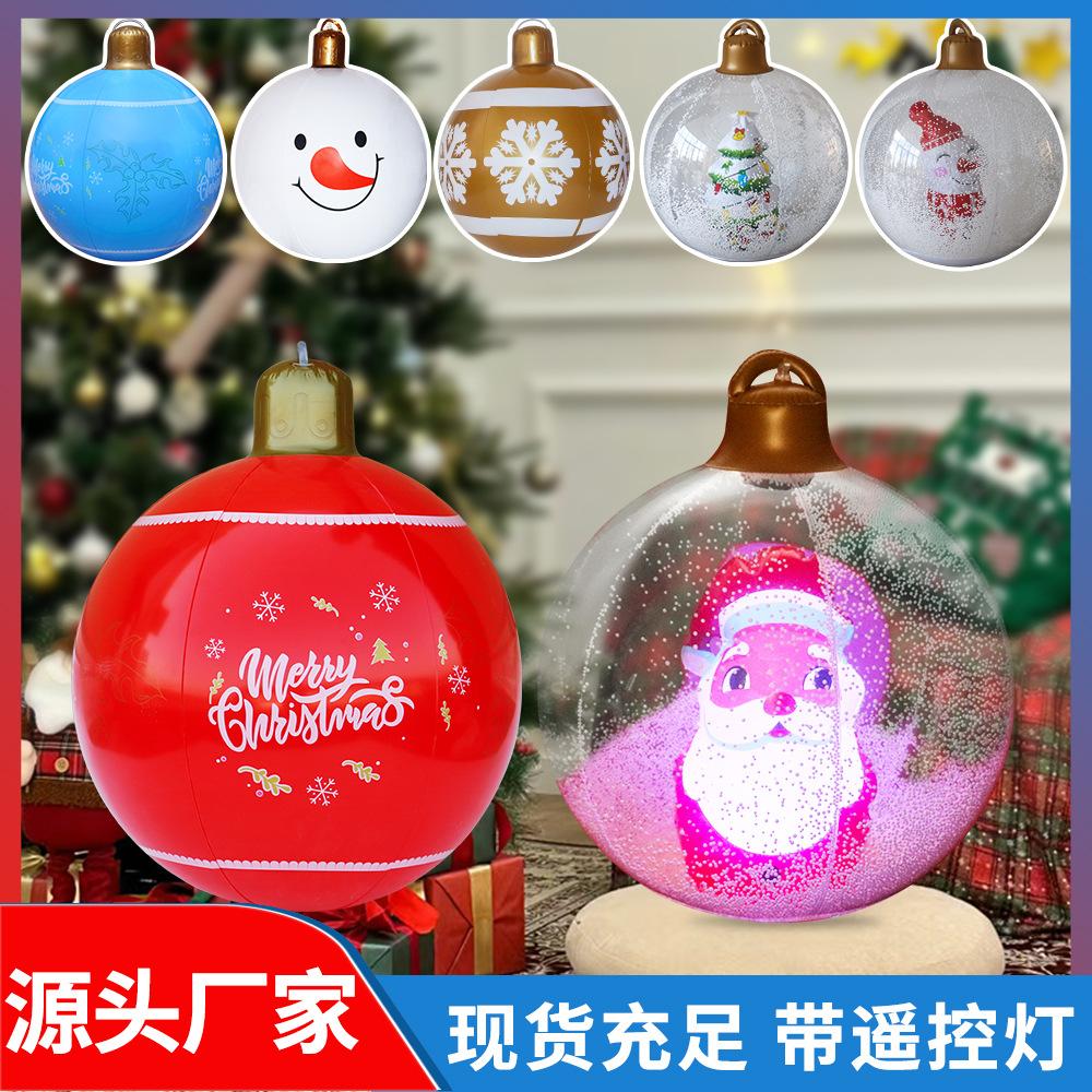 in stock inflatable christmas ball yard decoration lantern ball christmas product led remote control lights christmas atmosphere ball