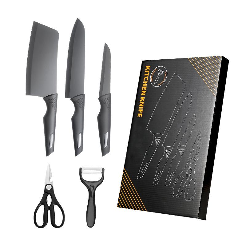 Kitchen Knife Set Full Set Stainless Steel Gift Knife Set Five-Piece Kitchen Household Combination Knife Set