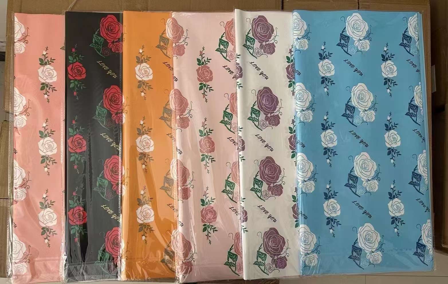 Daily-use flower packaging, complete set of pear paper, water rock paper, flower box, flower triangle bag, multi-tube flower bag, exquisite and durable, essential for floral design, pear paper, pear paper detail image 2