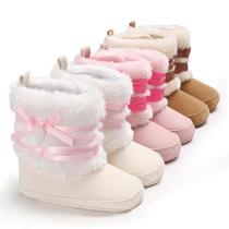 0-1 years old baby snow boots baby winter soft-sole cotton shoes foreign trade toddler shoes support one piece dropshipping