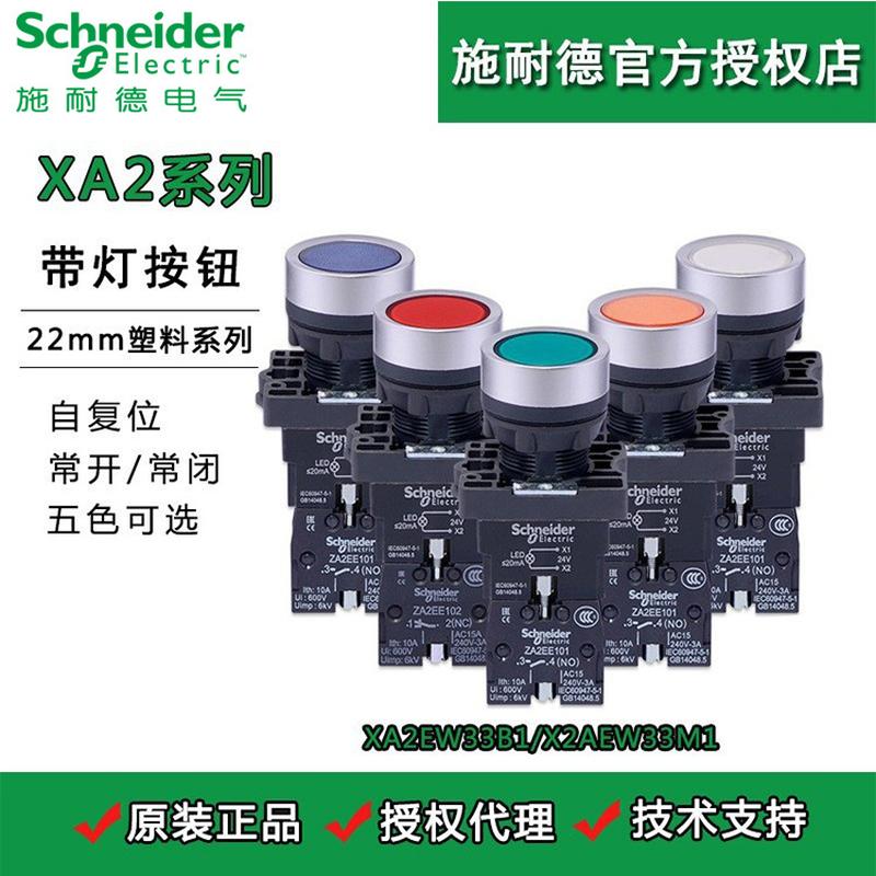 Schneider Button Xa2ew33b1/Schneider Ac220v 24V Button Switch with Light