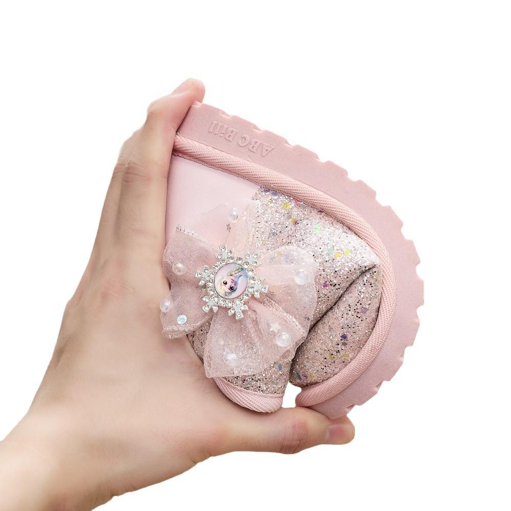 abc bill children's snow boots 24 new princess boots girls sequins cotton boots cotton ugg bow Item Picture