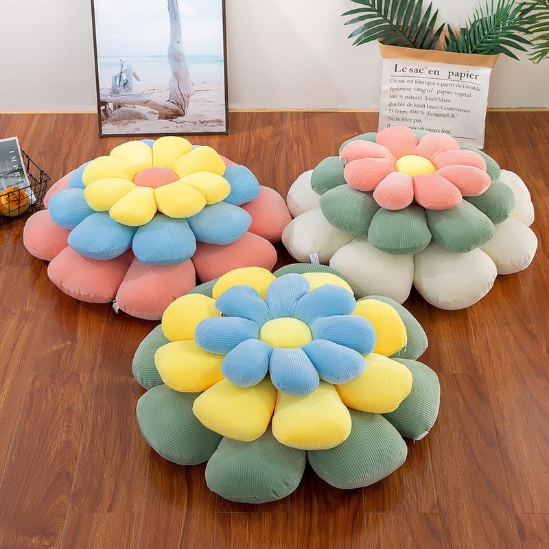 new cushion little daisy flower-pattern throw pillow office chair cushion tatami car seat cushion activity gift wholesale details Picture