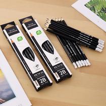 children's six angle rod 2b pencil students' box-packed exam drawing drawing pencil sketching pencil school supplies