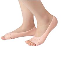 sebs opening peep toe socks silicone low cut socks moisturizing skin rejuvenation foot protector heel protection sets