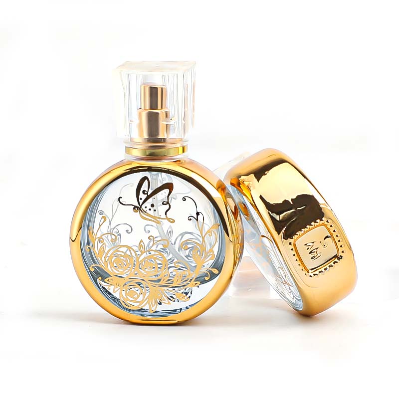 25ml sample perfume portioning bottle, high-end portable spray bottle, glass empty bottle, high-end electroplated perfume bottle Specification image