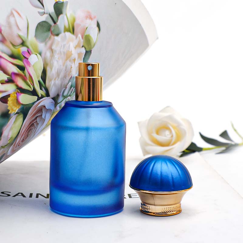 50ml 螺口香水分装瓶玻璃瓶六色混化妆品喷雾瓶金顶蘑菇盖详情4