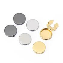 new simple and high-end button box turtle buckle flat round head buckle cap premium luxury hat copper cap buckle cap flat buckle shirt