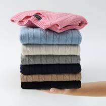 winter crew neck sweater couple pony twist knitted sweater casual woolen sweater thickened warm rl pullover