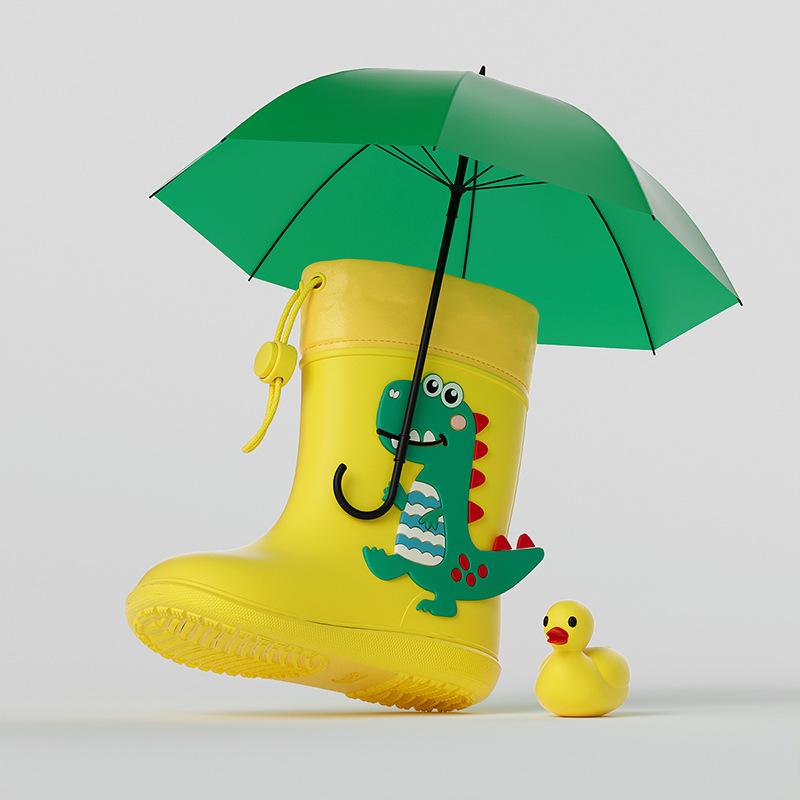cheerful mario children's rain boots baby rain boots girls' waterproof non-slip rain boots boys' middle tube student rain boots